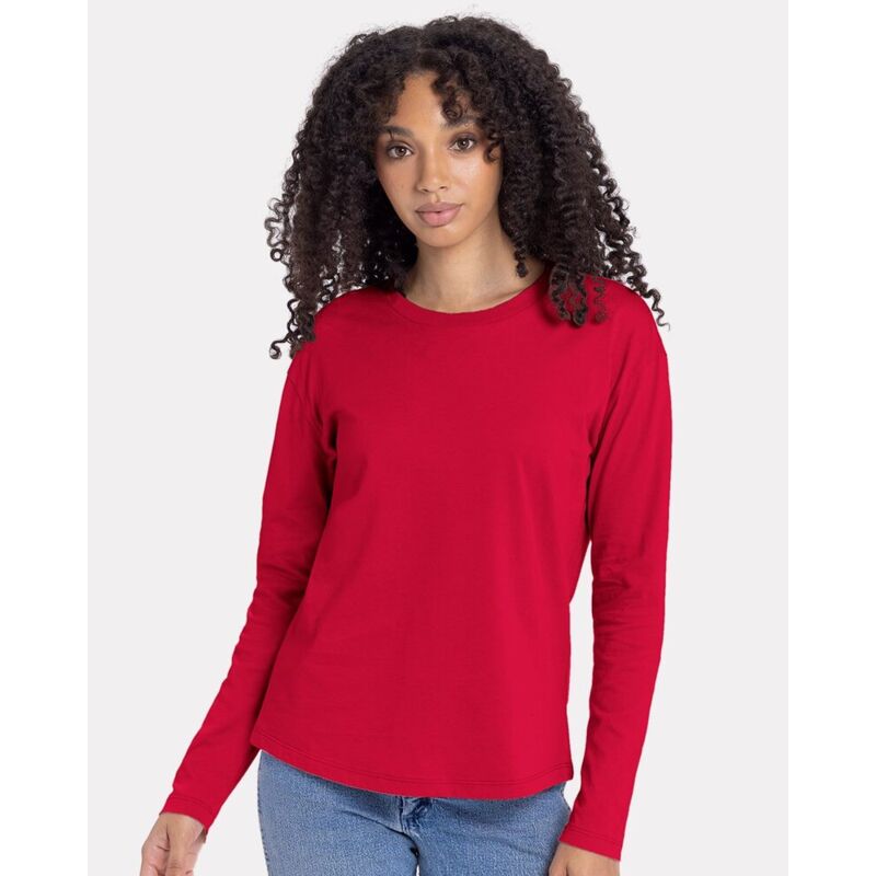 Women's Cotton Relaxed Long Sleeve T-Shirt Thumbnail