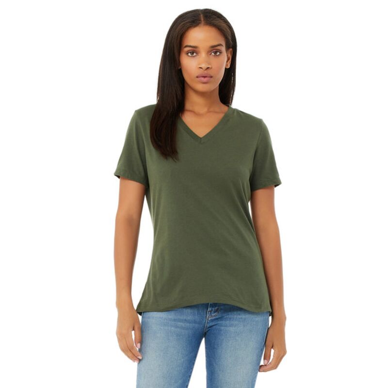 Ladies' Relaxed Jersey V-Neck T-Shirt Thumbnail