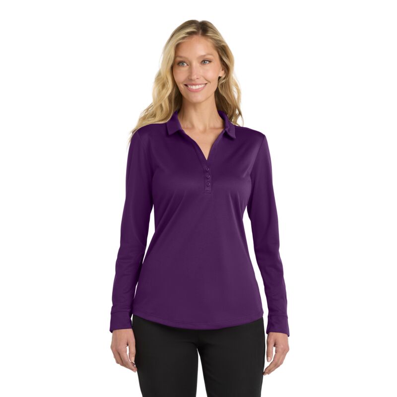 Women's Silk Touch Performance Long Sleeve Polo Thumbnail