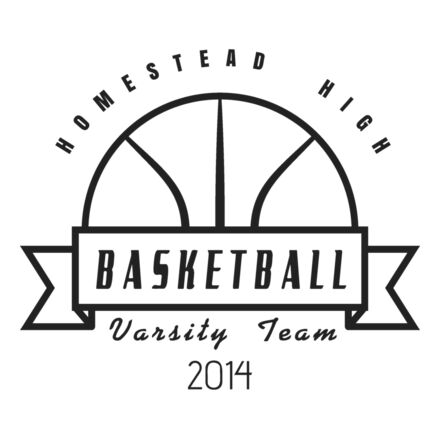 Basketball Template DNT001 BW Thumbnail