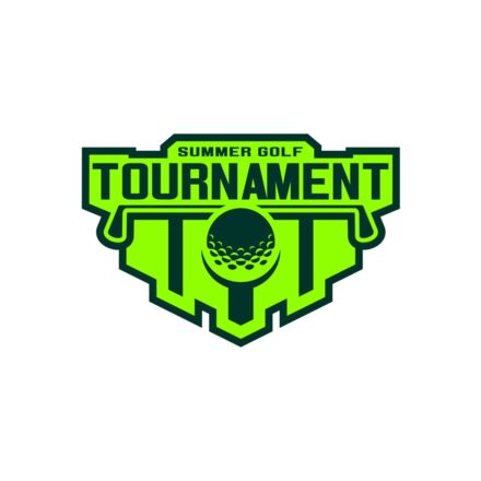 Tournament Summer golf logo template Thumbnail