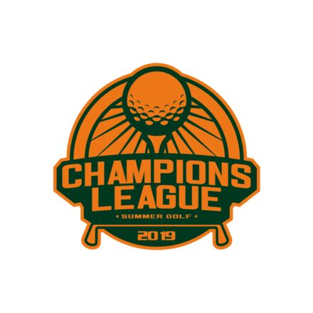 Champions League Summer Golf logo template Thumbnail