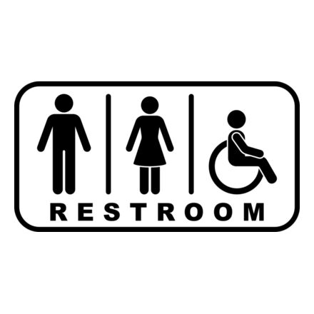 Restroom Public Sign Thumbnail