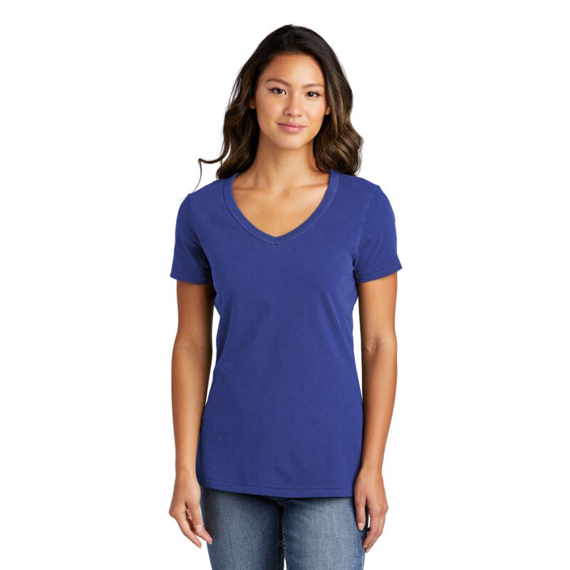 Ladies Beach Wash ® Garment Dyed V Neck Tee Thumbnail