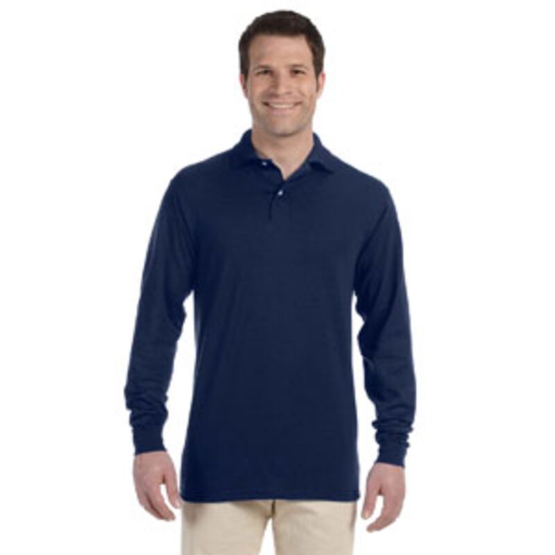 Adult SpotShield™ Long-Sleeve Jersey Polo Thumbnail