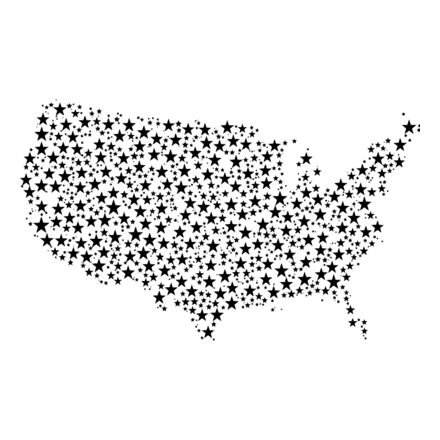 USA Map Stars Thumbnail
